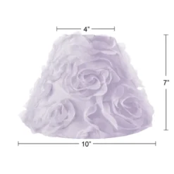 Sweet Jojo Designs Girl Empire Lamp Shade 4in.x7in.x10in. Rose Lavender