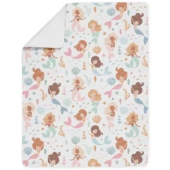 Sweet Jojo Designs Girl Toddler Bedding Set Mermaids Pink Blue And Orange 5pc -Smart Baby Decor GUEST 664a8c86 518b 43f8 84f3 ef8395b8a9ca