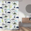 Sweet Jojo Designs Shower Curtain 72in.x72in. Mod Dinosaur Blue And Green