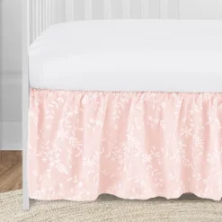 Sweet Jojo Designs Girl Baby Crib Bed Skirt Lace Collection Solid Blush Pink -Smart Baby Decor GUEST 6afa2e5d 8adb 475a 9c5e d12979359d5d