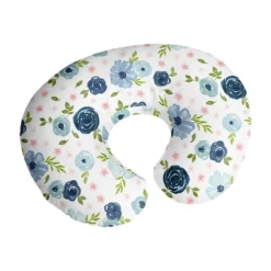 Sweet Jojo Designs Girl Support Nursing Pillow Cover (Pillow Not Included) Watercolor Floral Blue Green And Pink -Smart Baby Decor GUEST 6bca1255 b70f 4633 943c 5c51ac648ebf