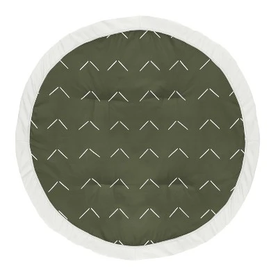 Sweet Jojo Designs Boy Or Girl Baby Tummy Time Playmat Diamond Tuft Green And Ivory 6 Sweet Jojo Designs Boy Or Girl Baby Tummy Time Playmat Diamond Tuft Green And Ivory - Image 4