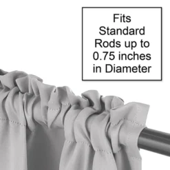 Sweet Jojo Designs Window Valance Treatment 54in. Harper Grey