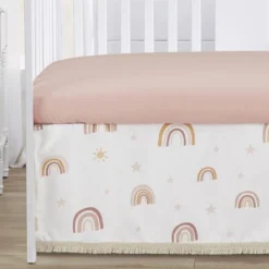 Sweet Jojo Designs Girl Baby Crib Bedding Set - Boho Rainbow Collection 4pc -Smart Baby Decor GUEST 76fbad69 691e 49b0 8fd7 d2784d334293