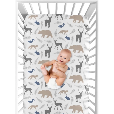 Sweet Jojo Designs Fitted Crib Sheet - Woodland Animals 5 Sweet Jojo Designs Fitted Crib Sheet - Woodland Animals - Image 3