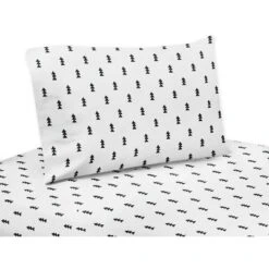 Sweet Jojo Designs Boy Toddler Bedding Set Bear Mountain White And Blue 5pc -Smart Baby Decor GUEST 785615d8 9b85 4d38 b88a 675409ae228f