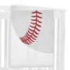 Sweet Jojo Designs Boy Milestone Swaddle Baby Blanket Baseball Patch Collection