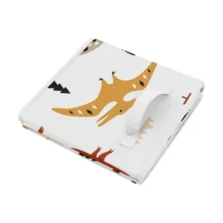 Sweet Jojo Designs Boy Or Girl Gender Neutral Unisex Set Of 2 Kids' Decorative Fabric Storage Bins Mod Dinosaur Black And Orange -Smart Baby Decor GUEST 79e07762 7016 414e b1bc 33750d2b1156