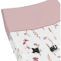 Sweet Jojo Designs Girl Changing Pad Cover Watercolor Floral Garden Rose Pink And Taupe -Smart Baby Decor GUEST 79faeca6 8f27 409f b14b 1cd0a85b0754