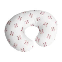 Sweet Jojo Designs Boy Support Nursing Pillow Cover (Pillow Not Included) Baseball Patch Red And White -Smart Baby Decor GUEST 7b1373e9 bdc4 4f36 bd94 4ad4a4f566ad