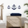 Sweet Jojo Designs Anchors Away Changing Pad Cover - Blue -Smart Baby Decor GUEST 7dad2111 49fe 46e8 86d2 37c5f95cdb03
