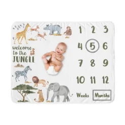 Sweet Jojo Designs Gender Neutral Baby Milestone Blanket Jungle Animals Multicolor 11 Sweet Jojo Designs Gender Neutral Baby Milestone Blanket Jungle Animals Multicolor -Smart Baby Decor GUEST 7fe42e70 eec8 4e90 b551 7fbaf17f5bb2