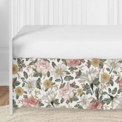 Sweet Jojo Designs Girl Baby Crib Bed Skirt Vintage Floral Pink Green And Yellow 5 Sweet Jojo Designs Girl Baby Crib Bed Skirt Vintage Floral Pink Green And Yellow -Smart Baby Decor GUEST 81f18064 4c99 4be7 9026 8c0e44fe8666