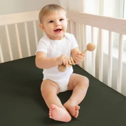 Sweet Jojo Designs Boy Girl Gender Neutral Unisex Fitted Crib Sheets Set Woodland Camo Collection Green 2pc -Smart Baby Decor GUEST 81fbc3df ed39 4a75 82ad f09f4ed44498