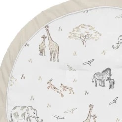 Sweet Jojo Designs Boy Or Girl Gender Neutral Unisex Baby Tummy Time Playmat Serengeti Animals Taupe Grey And White -Smart Baby Decor GUEST 82767a43 aaf5 44cf a9cb e82ac1c51b37