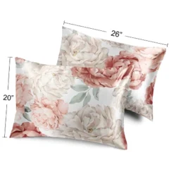 Sweet Jojo Designs Decorative Satin Pillowcases Peony Floral Garden Pink And Ivory 2pc -Smart Baby Decor GUEST 8577c5e5 1c8b 4880 9919 ebe1079babf3