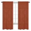 Sweet Jojo Designs Window Curtain Panels 84in. Boho Geometric Orange And Black