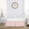 Sweet Jojo Designs Girl Baby Crib Bed Skirt Celestial Collection Solid Blush Pink