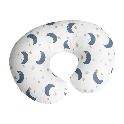 Sweet Jojo Designs Gender Neutral Support Nursing Pillow Cover (Pillow Not Included) Bear And Moon Blue Gold And White 7 Sweet Jojo Designs Gender Neutral Support Nursing Pillow Cover (Pillow Not Included) Bear And Moon Blue Gold And White - Image 5