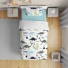 Sweet Jojo Designs Boy Toddler Bedding Set Mod Dinosaur Blue And Green Blue And Green 5pc. -Smart Baby Decor GUEST 8a2240db 547f 4a72 aed5 a1a84585bb90