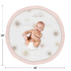 Sweet Jojo Designs Girl Baby Tummy Time Playmat Desert Sun Pink Mauve And Taupe -Smart Baby Decor GUEST 8d4d74c8 4c9a 4191 b1d4 2f524194bb61