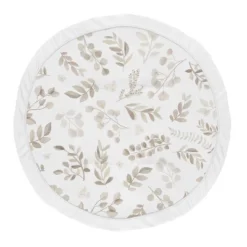 Sweet Jojo Designs Boy Girl Gender Neutral Unisex Baby Tummy Time Playmat Botanical Leaf Collection Taupe And White -Smart Baby Decor GUEST 8df5f203 fc73 4993 ae23 ac6539d64b0f