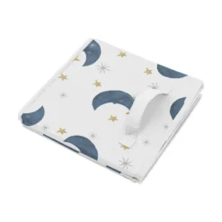 Sweet Jojo Designs Boy Or Girl Gender Neutral Unisex Set Of 2 Kids' Decorative Fabric Storage Bins Bear And Moon Blue Gold And Grey -Smart Baby Decor GUEST 8eb1f6ed 5c1e 46eb 85d6 46e6c9ebbde6
