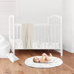 Sweet Jojo Designs Boy Or Girl Gender Neutral Unisex Baby Tummy Time Playmat Boho Llama Taupe And White