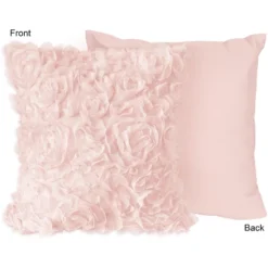 Sweet Jojo Designs Girl Decorative Throw Pillow Covers 18in. (Pillow Inserts Not Included) Rose Pink 2pc. -Smart Baby Decor GUEST 94f7ee56 85e7 4093 94fd 7af95f10acbb