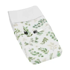 Sweet Jojo Designs Girl Changing Pad Cover Botanical Leaf Green And White -Smart Baby Decor GUEST 95c04dfc 4737 4b07 8e30 f6092523a89a