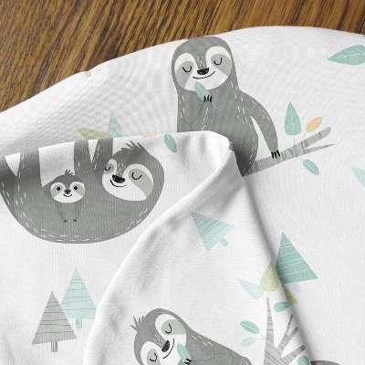 Sweet Jojo Designs Gender Neutral Support Nursing Pillow Cover (Pillow Not Included) Sloth Blue Grey And White 5 Sweet Jojo Designs Gender Neutral Support Nursing Pillow Cover (Pillow Not Included) Sloth Blue Grey And White - Image 3