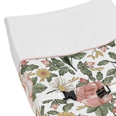 Sweet Jojo Designs Girl Changing Pad Cover Vintage Floral Collection 4 Sweet Jojo Designs Girl Changing Pad Cover Vintage Floral Collection - Image 2
