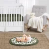 Sweet Jojo Designs Gender Neutral Unisex Baby Tummy Time Playmat Woodland Pine Tree Green And White