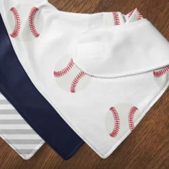 Sweet Jojo Designs Boy Fabric Baby Bibs Baseball Patch White Blue And Grey 3pc -Smart Baby Decor GUEST 9a3afd8b d4c2 4b6e 8612 31b43672d93b