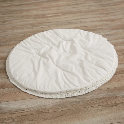 Sweet Jojo Designs Boy Girl Baby Tummy Time Playmat Tufted Sun Ivory And Taupe 6 Sweet Jojo Designs Boy Girl Baby Tummy Time Playmat Tufted Sun Ivory And Taupe - Image 4