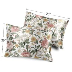 Sweet Jojo Designs Decorative Satin Pillowcases Vintage Floral Pink Green 2pc 9 Sweet Jojo Designs Decorative Satin Pillowcases Vintage Floral Pink Green 2pc -Smart Baby Decor GUEST 9f3a9fd4 95c4 4325 acee 83248ae12ddc