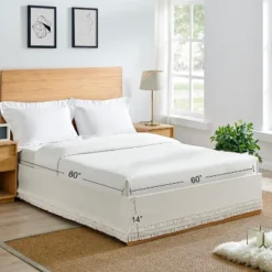 Sweet Jojo Designs Dust Ruffle Queen Bed Skirt Boho Fringe Ivory -Smart Baby Decor GUEST 9ffbec48 3315 4f1f 8fe6 9805f74a4938