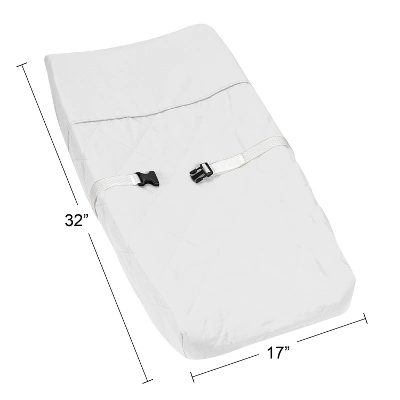 Sweet Jojo Designs Girl Changing Pad Cover Peony Floral Garden Purple And Ivory 5 Sweet Jojo Designs Girl Changing Pad Cover Peony Floral Garden Purple And Ivory - Image 3