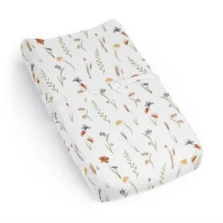 Sweet Jojo Designs Girl Changing Pad Sheet Watercolor Floral Garden Green Blue And Orange -Smart Baby Decor GUEST a4a32b47 a1fc 4059 a5f7 f9d5f46a8430