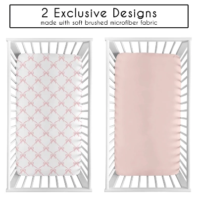 Sweet Jojo Designs Girl Fitted Crib Sheets Set Ballerina And Ballet Bows Pink And White 2pc 3 Sweet Jojo Designs Girl Fitted Crib Sheets Set Ballerina And Ballet Bows Pink And White 2pc