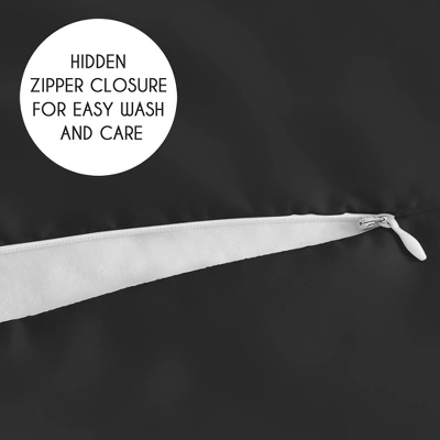 Sweet Jojo Designs Body Pillow Cover (Pillow Not Included) 54in.x20in. Solid Black 4 Sweet Jojo Designs Body Pillow Cover (Pillow Not Included) 54in.x20in. Solid Black - Image 2