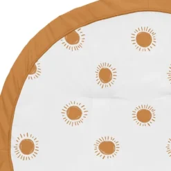 Sweet Jojo Designs Boy Or Girl Gender Neutral Unisex Baby Tummy Time Playmat Boho Sun White And Orange -Smart Baby Decor GUEST af37d4af 7257 4c3b a6bf d8634c0e4dcc
