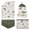 Sweet Jojo Designs Girl Baby Crib Bedding Set - Jungle Animals Collection 4pc -Smart Baby Decor GUEST afa24b83 fbc9 441e aba1 ad6f5d23ff53