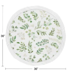 Sweet Jojo Designs Girl Baby Tummy Time Playmat Botanical Green And White -Smart Baby Decor GUEST b0d5ba36 e1c6 4a28 ad3a 741371e44652