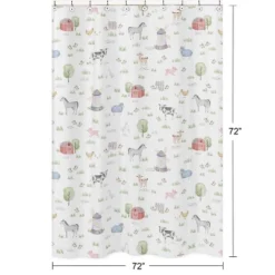 Sweet Jojo Designs On The Farm Shower Curtain - Sweet Jojo Designs -Smart Baby Decor GUEST b114d422 38de 4eec 9c56 018e83a799fb