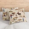 Sweet Jojo Designs Boy Throw Pillow Covers Wild West Cowboy Multicolor 2pc