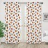 Sweet Jojo Designs Boy Window Curtain Panels Drapes 84in. Watercolor Sports Theme Blue Brown And Orange -Smart Baby Decor GUEST b355b5d5 523d 4f49 89c4 391edaa28e8d