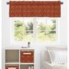 Sweet Jojo Designs Window Valance Treatment 54in. Diamond Tuft Orange And Ivory