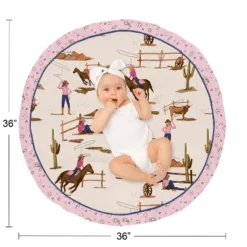 Sweet Jojo Designs Girl Baby Tummy Time Playmat Western Cowgirl Pink Brown And Beige -Smart Baby Decor GUEST b62f9d27 036b 4476 ba70 bff783eb9ec2