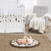 Sweet Jojo Designs Girl Boy Gender Neutral Unisex Baby Tummy Time Playmat Western Cowgirl Off White And Brown